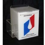 Urna pintada com porta folder